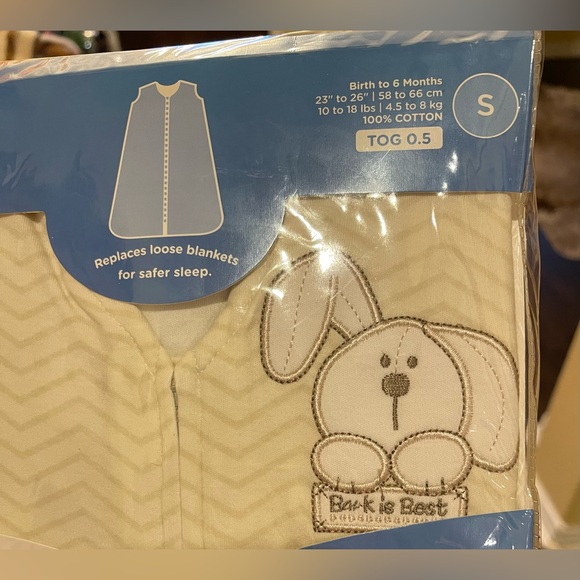 NWT New Halo SleepSack Cotton Wearable Blanket With Zipper SMALL Birth-6 Months - Picture 5 of 5